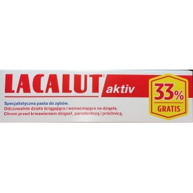 LACALUT AKTIV PASTA DO ZĘBÓW 75 ML + 33% GRATIS 100 ML